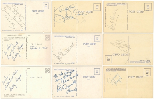 Lot of (13) Celebrities and Entertainers Autographed Cuts Including Dean Martin, Herb Shriner and Jimmy Boyd (JSA)